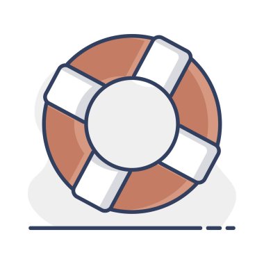 Yaşam halkası vektör simgesi. Can kurtaran sembolü. Hayat kurtarma işareti. Güvenlik işareti. Web sitenizin tasarımı için grafik sembolü, logo, uygulama, UI