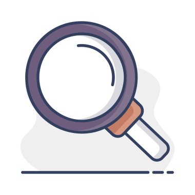 Büyütme cam vektör simgesi. Güvenlik işareti. Web sitenizin tasarımı için grafik sembolü, logo, uygulama, UI