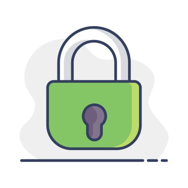 Güvenlik kilidi vektör simgesi. Mahremiyet ve veri koruma sembolü. Güvenlik işareti. Web sitenizin tasarımı için grafik sembolü, logo, uygulama, UI