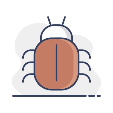 Yazılım veya program hata vektörü simgesi. Güvenlik işareti. Web sitenizin tasarımı için grafik sembolü, logo, uygulama, UI