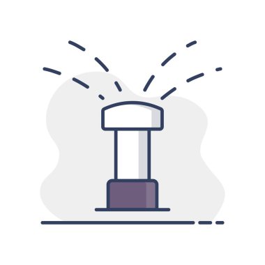 Bahçe otomatik su püskürtme ikonu. Tarım, bahçe ve bitkiler için grafik sembolü Web sitesi ve uygulama tasarımı, logo, uygulama, UI