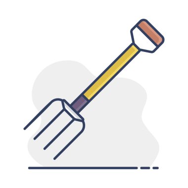 Bahçe yabası izole vektör ikonu. Tarım, bahçe ve bitkiler için grafik sembolü Web sitesi ve uygulama tasarımı, logo, uygulama, UI