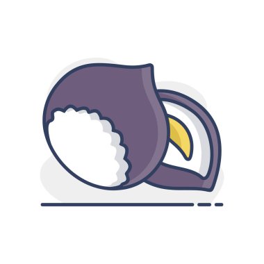 Hazelnut vector icon. Graph symbol for food and drinks web site, apps design, mobile apps and print media, logo, UI