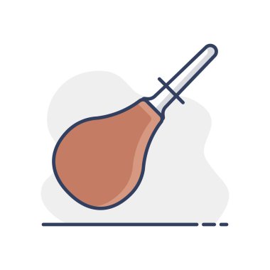Enema izole edilmiş tasarım izole vektör simgesi. İlaç ve sağlık sigortası, tıbbi destek işareti. Tıbbi web sitesi ve uygulama tasarımı için grafik sembolü, logo, uygulama, UI
