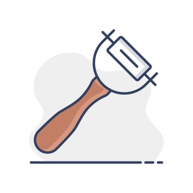 Soyucu vektör simgesi. Patates soyacağı işareti. Mutfak aletleri. Yemek pişirme web sitesi tasarımı, logo, uygulama, UI için grafik sembolü
