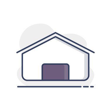 Barn isolated vector icon. Farm animal sign. Graph symbol for your web site design, logo, app, UI