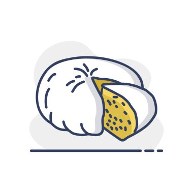 Keçi peyniri izole edilmiş ikon. Çiftlik hayvanı işareti. Web sitenizin tasarımı için grafik sembolü, logo, uygulama, UI. Vektör illüstrasyonu