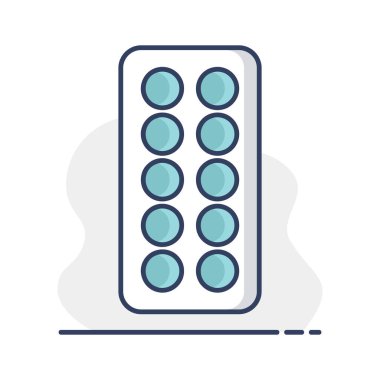 Haplar vektör ikonunu izole ediyor. İlaç ve sağlık sigortası, tıbbi destek işareti. Tıbbi web sitesi ve uygulama tasarımı için grafik sembolü, logo, uygulama, UI