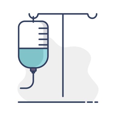 IV vektör izole ikonu. İlaç ve sağlık sigortası, tıbbi destek işareti. Tıbbi web sitesi ve uygulama tasarımı için grafik sembolü, logo, uygulama, UI