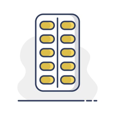 Haplar vektör ikonunu izole ediyor. İlaç ve sağlık sigortası, tıbbi destek işareti. Tıbbi web sitesi ve uygulama tasarımı için grafik sembolü, logo, uygulama, UI