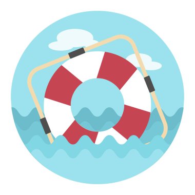 Yaşam halkası vektör simgesi. Can kurtaran sembolü. Hayat kurtarma işareti. Güvenlik işareti. Web sitenizin tasarımı için grafik sembolü, logo, uygulama, UI