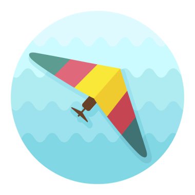 Hang Glider vektör simgesi. Seyahat. Yaz. Yaz. Tatil. Tatil, eps 10
