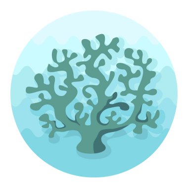 Mercan vektör simgesi. Plaj. Yaz. Yaz. Tatil. Tatil, eps 10