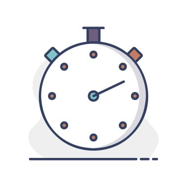 Kronometre veya kronometre vektör simgesini durdur. Fitness ve kilo kaybı web sitesi için grafik sembolü ve uygulama tasarımı, logo, uygulama, UI