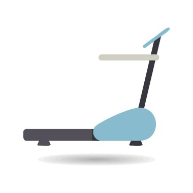 Yürümek ve vektör simgesini çalıştırmak için fitness egzersiz koşu bandı cihazı. Fitness ve kilo kaybı web sitesi için grafik sembolü ve uygulama tasarımı, logo, uygulama, UI