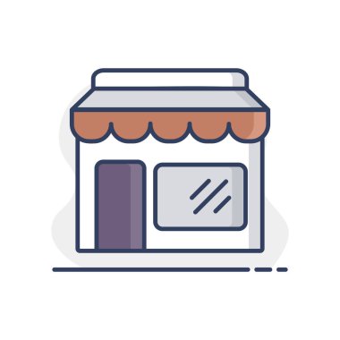 Öndeki izole simgeyi sakla. E-ticaret tabelası. Web sitenizin tasarımı için grafik sembolü, logo, uygulama, UI. Vektör illüstrasyonu, EPS10.