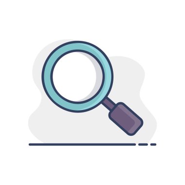 Büyüteç simgesini ara. Büyüteç sembolü. Piktograma odaklan. E-ticaret tabelası. Web sitenizin tasarımı için grafik sembolü, logo, uygulama, UI