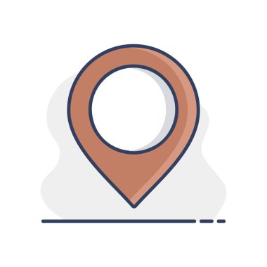 Pin haritası vektör simgesi. Harita işaretleyici. Harita işaretleyicileri. E-ticaret tabelası. Web sitenizin tasarımı için grafik sembolü, logo, uygulama, UI. Vektör illüstrasyonu, EPS10.