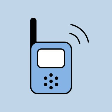 Bebek telsiz görüntüleme ikonu izole edildi. Çocuklar ve yeni doğmuş bebekler için grafik sembolü Web sitesi ve uygulama tasarımı, logo, uygulama, UI