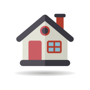 Ayrıntılı kış evi vektörü ikonu izole edildi. Kış işareti. Seyahat ve turizm web sitesi ve uygulama tasarımı, logo, uygulama, UI için grafik sembolü