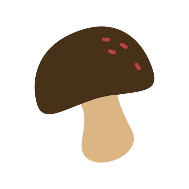 Basit bir mantar çizgisi ikonu. Bu illüstrasyon doğanın, ormanın, sonbaharın ve organik gıdaların temiz ve modern bir şekilde taşınması için mükemmeldir..