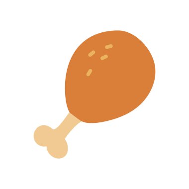 Kavrulmuş tavuk butunun basit bir sanat simgesi. Bu çizim yemek, yemek pişirme ve akşam yemeği temalı tasarımlar için mükemmel, lezzetli bir yemeği sembolize ediyor..