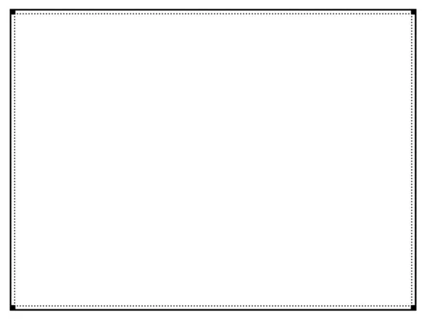 Простий Чорний Каліграфічний Декоративний Візерунок Рамки — стоковий вектор