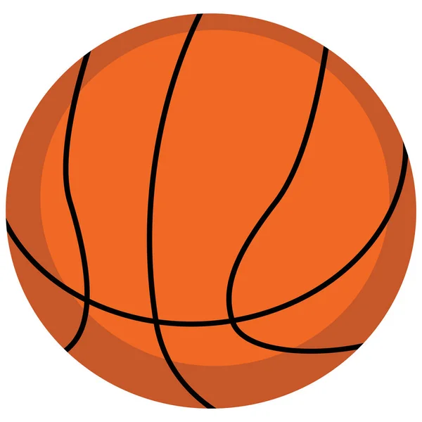 Σύμβολο Εικονίδιο Μπάλα Μπάσκετ Απομονώνονται Λευκό Φόντο — Διανυσματικό Αρχείο