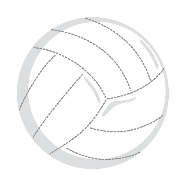 Voleibol Icono Bola Símbolo Aislado Sobre Fondo Blanco — Vector de stock