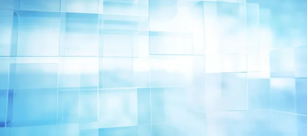 Blurred Background Blue Modern Abstract Glass Architectural Forms Window — Stock Photo, Image