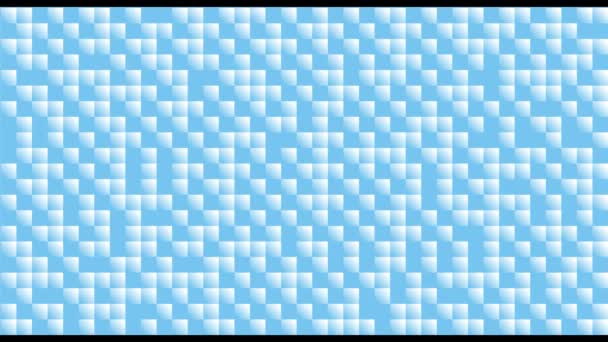Video Banner Made Light Blue Pixels Video Screensaver Video Art — Stock Video