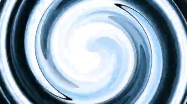 Çok renkli ışıkların dairesel spiral hareketleri. Soyut dinamik grafikler. Mavi renkler. Video sanatı grafikleri.