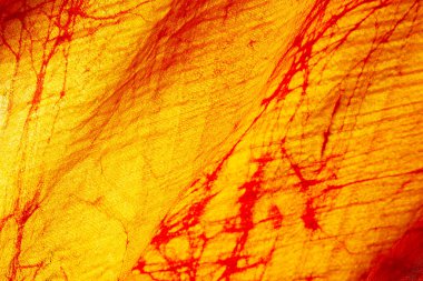 Renkli kumaş örneği. Yakın plan.