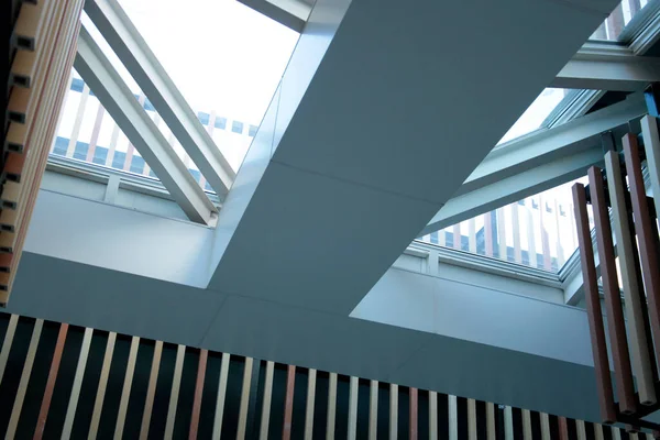 Techo Cristal Arquitectura Moderna Edificio Oficinas — Foto de Stock