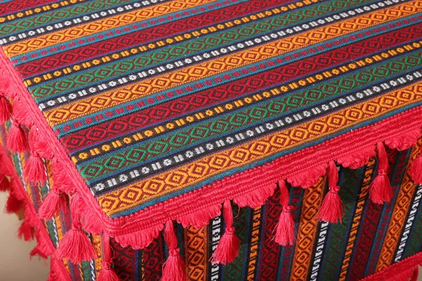 Decorative Table Turkey Traditional Ethnic Fabric — Stock Photo, Image
