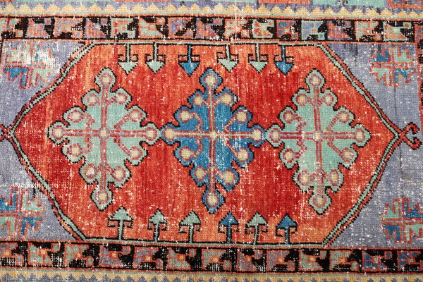 机织地毯的色泽和图案 — 图库照片