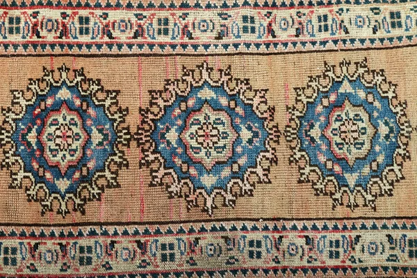 Tekstur Dan Pola Warna Dari Karpet Tenun — Stok Foto