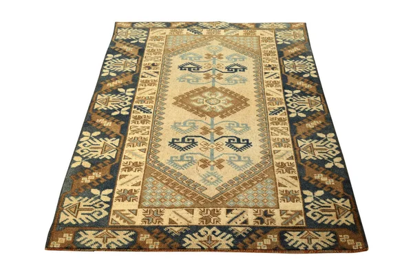 stock image hand-woven, decorative wool Turkish carpet