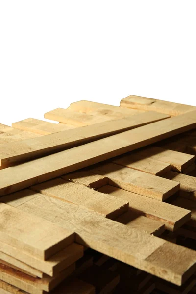 Drewniany Materiał Budowlany Pile Drewna Budowlanego Placu Budowy — Zdjęcie stockowe