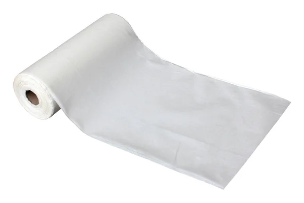Бумажный Рулон Полотенце Белом Фоне — стоковое фото