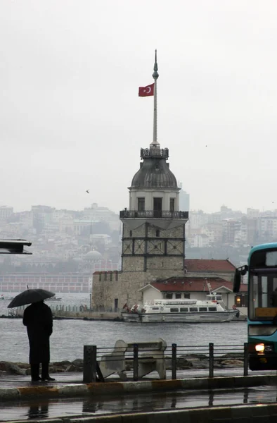 Maiden Tower Isztambulban Törökország — Stock Fotó