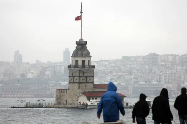 Panenská Věž Istanbulu Turecko — Stock fotografie