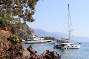 Fethiye 'de deniz manzaralı Türkiye
