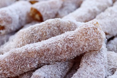 Lezzetli Türk lokumu. Kilise kilisesi. Sujuk lokum. 