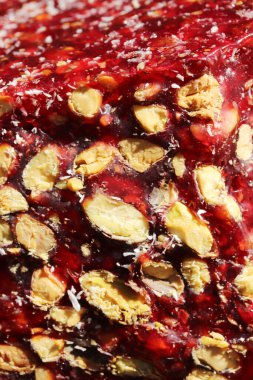 Geleneksel Türk Lokum Şekerlemelerinin Macro 'su.