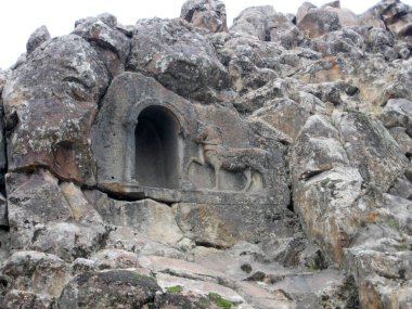 Beysehir Fasillar Village Atlkaya Relief (Lukyanus Monument) clipart