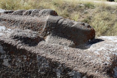 Hittite monument Fasillar Beysehir Turkey clipart