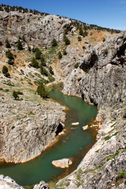 Türkiye 'deki Taurus Dağları' nda bir kanyon