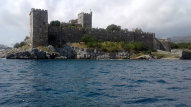 Bodrum Castle in Bodrum Town, Mugla, Turkey clipart