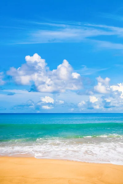 Hermoso Paisaje Atardecer Costa Del Océano Índico Con Una Playa — Foto de Stock